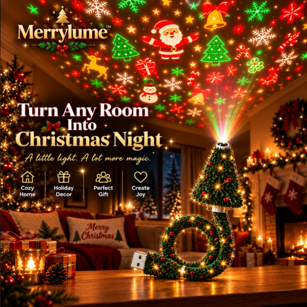 Merrylume– Christmas Magic Projector 🎄✨