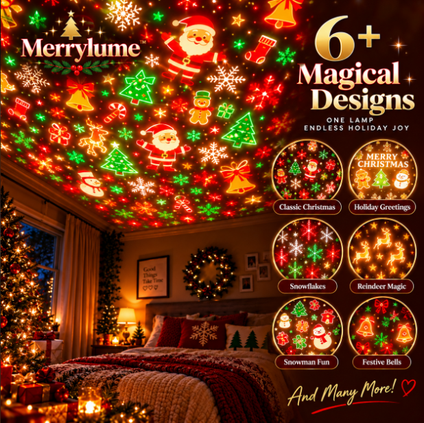 Merrylume– Christmas Magic Projector 🎄✨